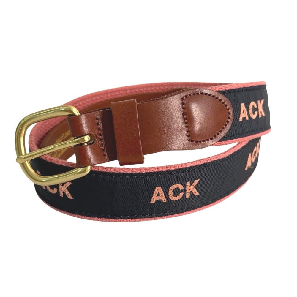 Nantucket “ACK” Leather Man Limited men’s belt size 30